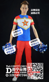 大红五角星男装啦啦操