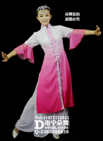 舞动广西_京族指花广场健身舞_玫红京族裤装