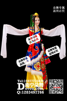 大红黄裙藏族水袖