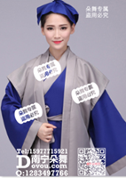 灰衣蓝袍许仙白蛇传书生古装戏服