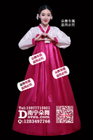 白衣玫红裙朝鲜礼服