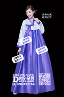 白衣蓝裙朝鲜礼服