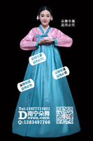 粉衣蓝裙朝鲜礼服