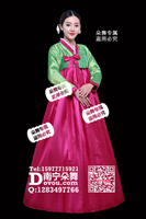 绿衣玫红裙朝鲜礼服