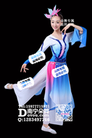 蓝白亮片带古典裤装