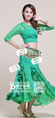 绿色蕾丝鱼尾裙印度服