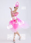 玫红花瓣三件套短裙