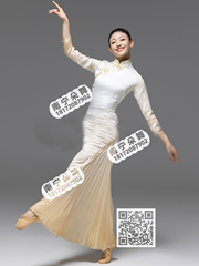 黄色旗袍长裙人间四月天古典